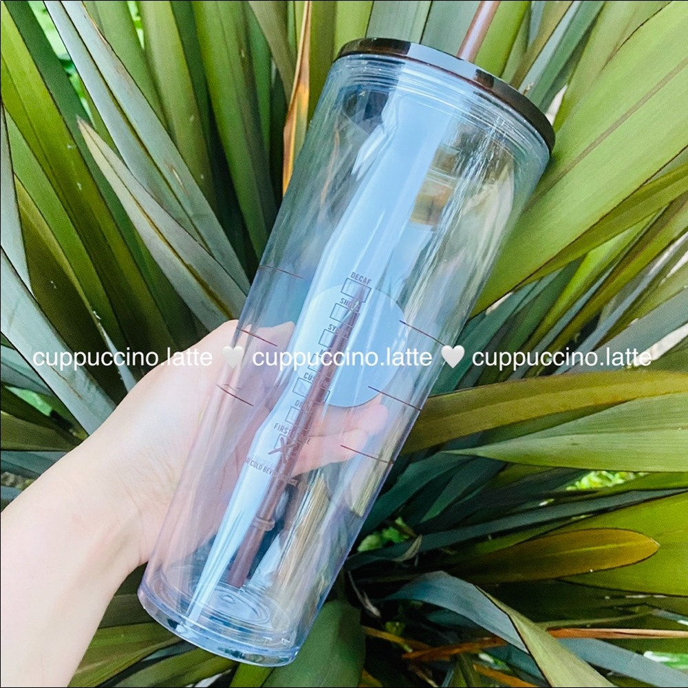 🤎NEW SET🤎Starbucks Pike Place Original Logo & Amber Siren Soft Touch Cups - Picture 11 of 16